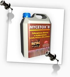 Mycetox B Środek do zabezpieczania drewna budowlanego przed grzybami pleśniowymi i owadami technicznymi szkodnikami drewna - opakowanie 30 litrów